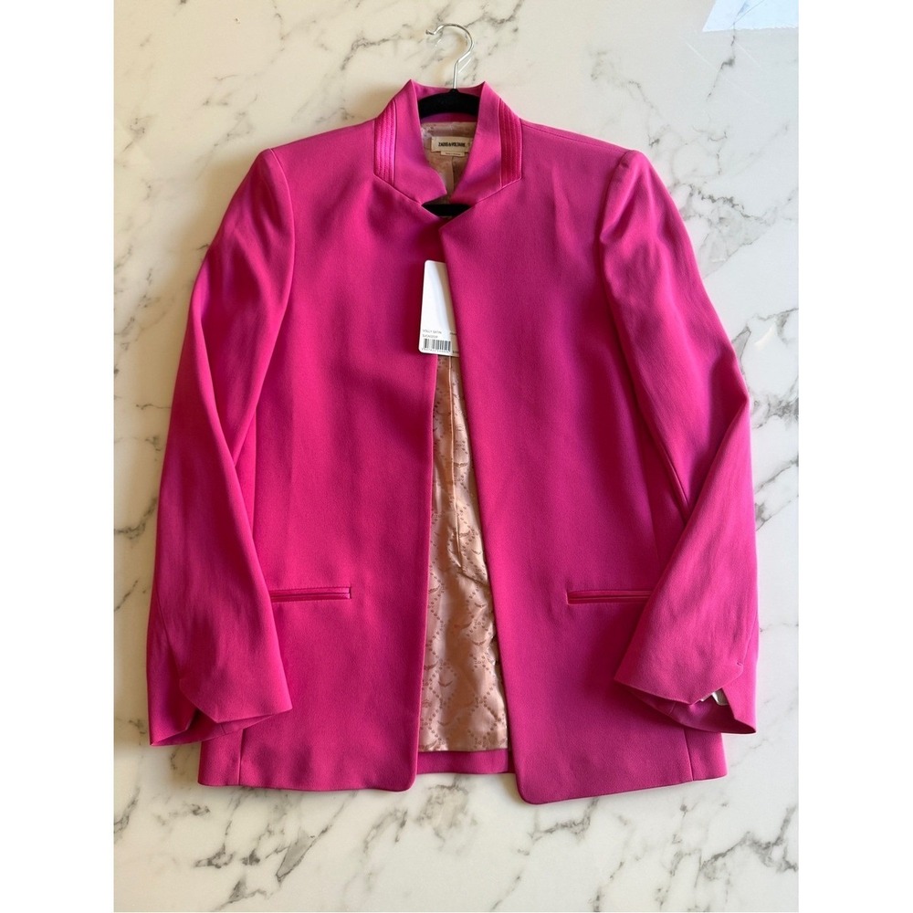 NWT Zadig & Voltaire Volly Satin Jacket | Size 36 - Picture 11 of 14